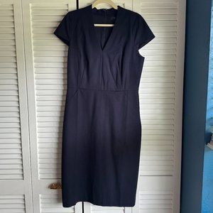 J. Crew Cap Sleeve V-Neck Work Dress